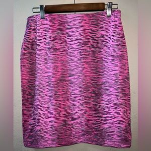 VTG USA made Pink Zebra Glitter Stretch sz L